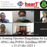 Online Training Operator Pengolahan Air Limbah (IPAL) dan POPAL Sertifikasi BNSP ( 23-25 Mei 2022 )