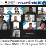 Online Training Pengambilan Contoh Uji Air (PCUA) Sertifikasi BNSP ( 22-24 Agustus 2022 )