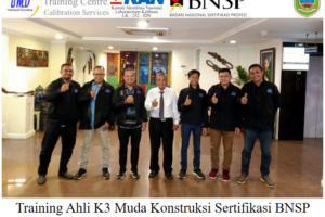 Training Ahli K3 Muda Konstruksi Sertifikasi BNSP ( 13-15 Februari 2023 di Jakarta )
