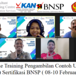 Online Training Pengambilan Contoh Uji Air (PCUA) Sertifikasi BNSP ( 08-10 Februari 2023 )