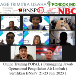 Online Training Penanggung Jawab Operasional Pengolahan Air Limbah (POPAL) Sertifikasi BNSP ( 21-23 Juni 2023 )