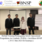 Hybrid Training Penanggung Jawab Operasional Pengolahan Air Limbah ( POPAL ) Sertifikasi BNSP ( 29-31 Mei 2023 Di Surabaya )