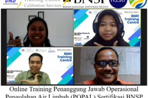 Online Training Penanggung Jawab Operasional Pengolahan Air Limbah (POPAL) Sertifikasi BNSP ( 17, 18 & 20 Juli 2023 )