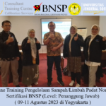 Offline Training Pengelolaan Sampah/Limbah Padat Non-B3 Sertifikasi BNSP (Level: Penanggung Jawab) ( 09-11 Agustus 2023 di Yogyakarta )