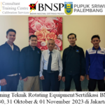 Offline Training Teknik Rotating Equipment Sertifikasi BNSP ( 30, 31 Oktober & 01 November 2023 di Jakarta )