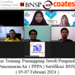 Online Training Penanggung Jawab Pengendalian Pencemaran Air ( PPPA ) Sertifikasi BNSP ( 05-07 Februari 2024 )