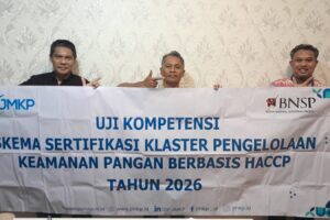Online Training Teknik Implementasi dan Dokumentasi Sistem Manajemen Keamanan Pangan (Hazard Analysis And Critical Control Points) Merger Offline Training HACCP – Pengelolaan Keamanan Pangan Berbasis Hazard Analysis And Critical Control Points ( Sertifikasi BNSP ) ( 26-28 Januari 2026 ) di Tangerang